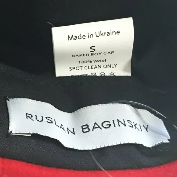𝐑𝐔𝐒𝐋𝐀𝐍 𝐁𝐀𝐆𝐈𝐍𝐒𝐊𝐈𝐘 Red Wool Baker Boy Cap NEW WITH TAGS!! - Picture 5 of 16